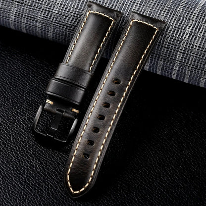 Genuine Calfskin Leather Watch Strap – 20mm & 22mm for Huawei Watch GT 4/3, Amazfit GTR & Galaxy Watch 5/6