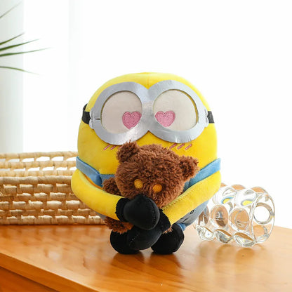 25cm Minions Plush Toy — Cute Bob & Stuart Soft Dolls, Movie Character Stuffed Toys, Christmas & Birthday Gifts for Kids