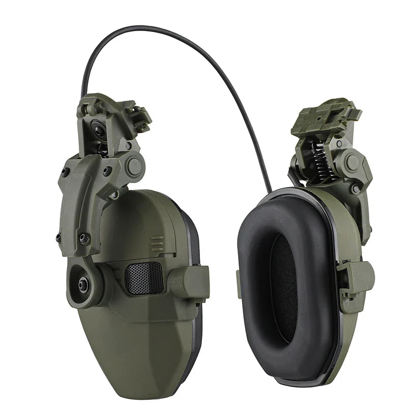 Active Helmet Mounted Earmuffs – Electronic Hearing Protection, Noise Reduction Headphones for Shooting & Hunting