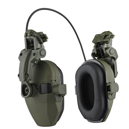 Active Helmet Mounted Earmuffs – Electronic Hearing Protection, Noise Reduction Headphones for Shooting & Hunting