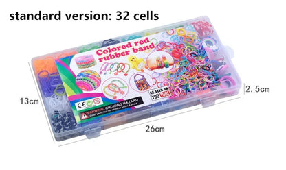 Creative Rainbow Loom Bands Set – Colorful DIY Rubber Bracelet Making Kit for Girls’ Crafts & Birthday Gifts