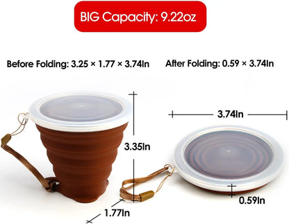 Silicone Foldable Cup - Collapsible Telescopic Cute Water Bottle for Outdoor Travel, Children Cups, Teacups, Ware Jug