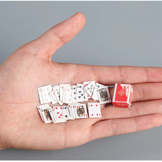 Mini Playing Poker Cards – Fun, Portable Stress Relief Game for Students & Casual Fingertip Play