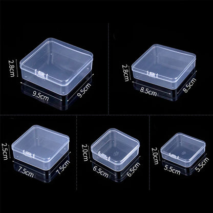 Mini Rectangular Plastic Storage Box – Translucent, Dustproof Jewelry & Small Item Container