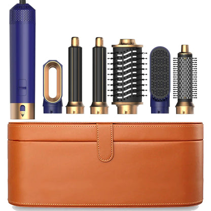 6-in-1 Hair Dryer Brush – Detachable Airflow Comb Curler with Heat Control for Straightening & Smooth Hair Styling