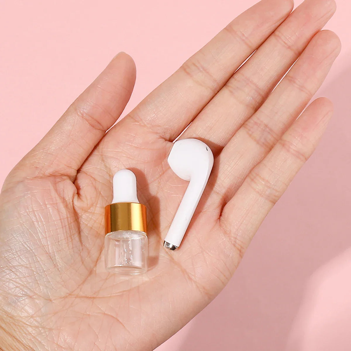 50pcs 1ml Clear Mini Glass Dropper Bottles – Small Essential Oil Sample Bottles with Glass Eye Droppers for Travel