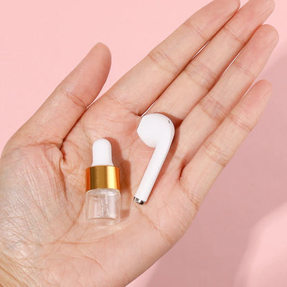 50pcs 1ml Clear Mini Glass Dropper Bottles – Small Essential Oil Sample Bottles with Glass Eye Droppers for Travel