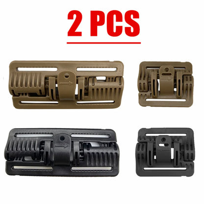 2PCS Tactical Vest Quick Release Buckle Kit - Molle Strip Module Buckle for Quick Disassembly, Tactical Fixture for Hunting