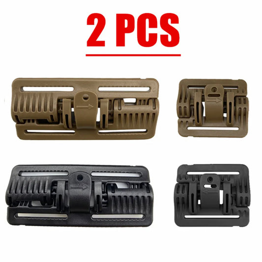 2PCS Tactical Vest Quick Release Buckle Kit - Molle Strip Module Buckle for Quick Disassembly, Tactical Fixture for Hunting