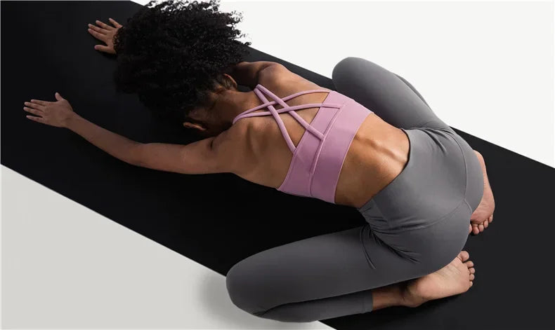 Women’s Summer Crossback Sports Bra — Breathable Fitness & Yoga Tank Top | Gym Crop Top