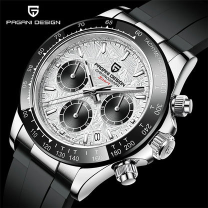 40mm PAGANI DESIGN V2 Men’s Quartz Watch – Sapphire Retro Chronograph Stainless Steel Waterproof