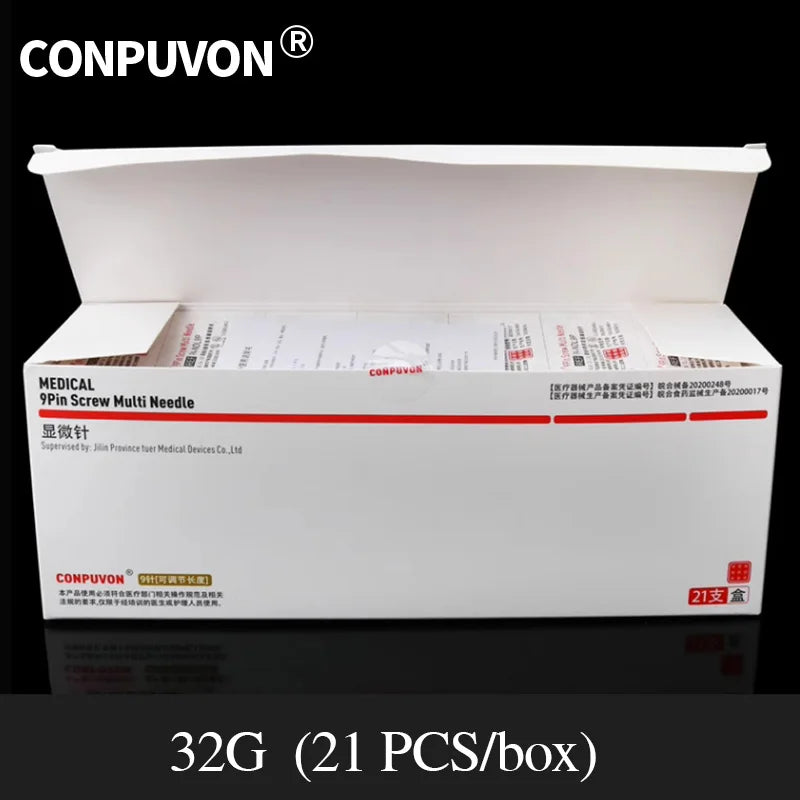 32G/34G Medical Disposable Nine-Needle Head – Pain-Free Ultra-Fine Connection for Beauty Machines