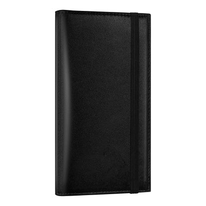 Premium Leather Checkbook Cover — RFID Blocking Personal Checkbook Holder for Duplicate Checks