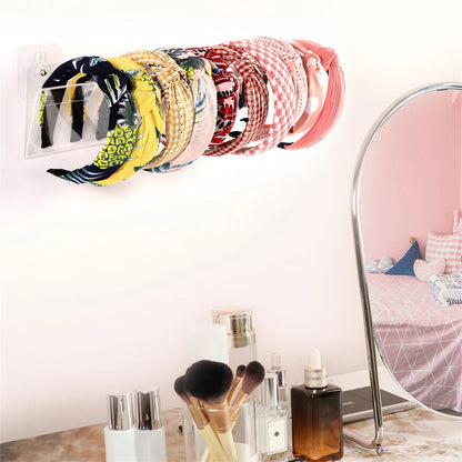 1pc Transparent Acrylic Hollow Hair Hoop Storage Rack: Elegant Box Packaging for Household Hair Accessory Organization