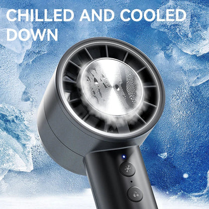 Silent High-Speed USB Handheld Fan – Portable Small Fan with LED Display, High Wind Power, and Cooling Air Conditioner Function