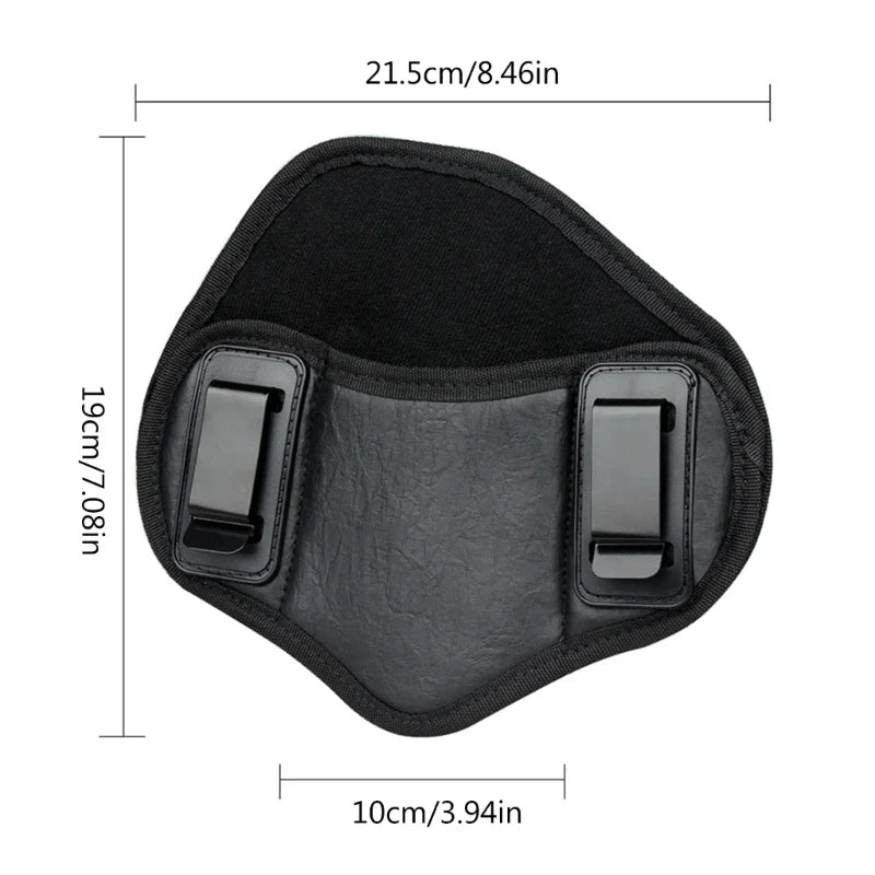 Tactical Hunting Gun Holster – PU Leather Concealed Pouch for Glock 17/19/23/32, Sig Sauer, Beretta, Kahr, Bersa Thunder