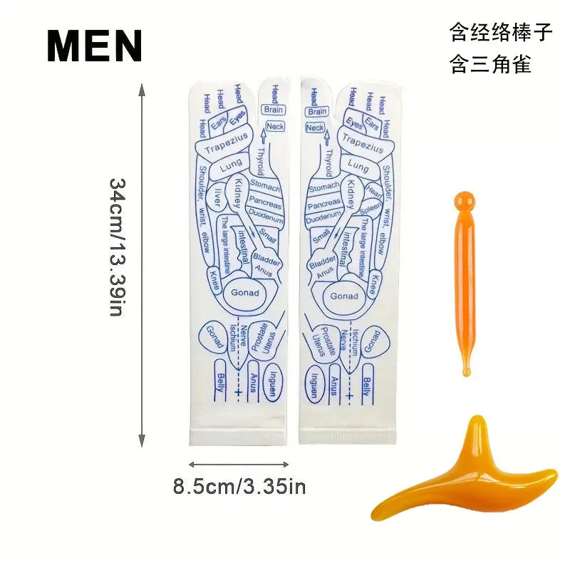 Acupressure Foot Massage Socks – Reflexology & Physiotherapy for Tired Feet Relief