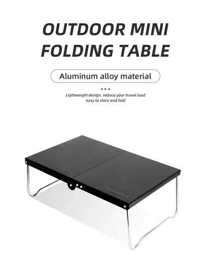 Portable Foldable Camping Table – Ultralight MDF Mini Coffee Table for Outdoor Hiking & Picnic Use