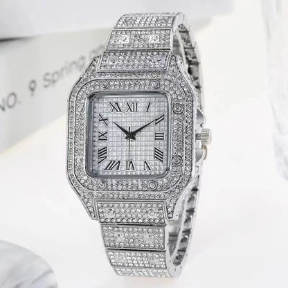 Luxury Silver Stainless Steel Quartz Watch for Men – Dainty Business Casual Wristwatch
