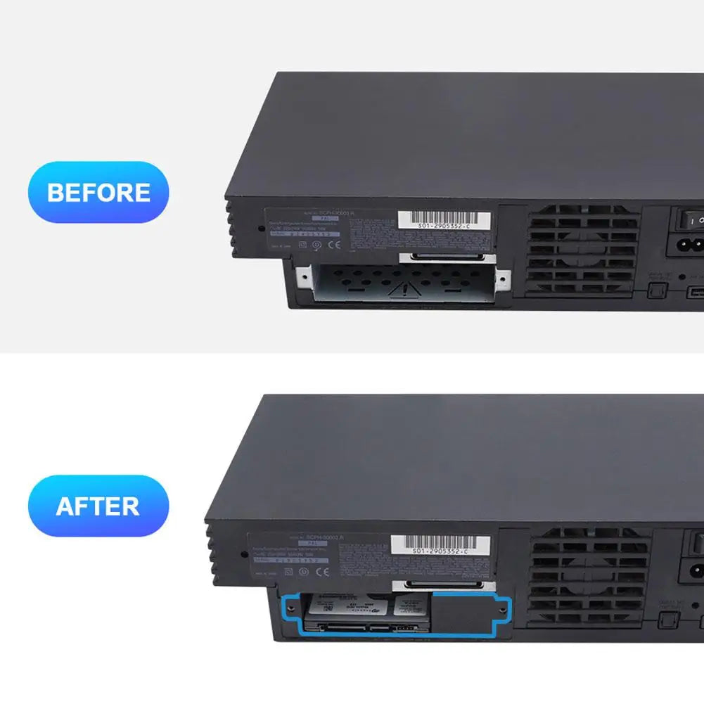 2.5in Game Console SATA HDD/SSD Bracket — 3D-Printed Stand & Network Adapter Holder