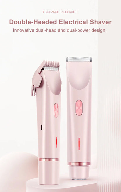 Electric Razor for Women – Painless Facial Epilator & Body Hair Trimmer for Mustache, Legs, Bikini, and More