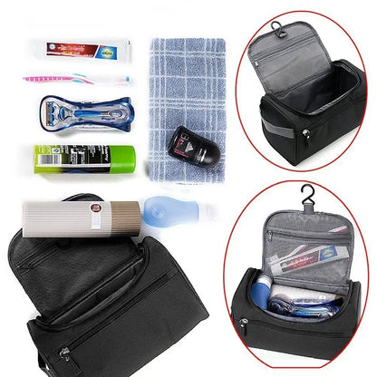 Waterproof Zipper Makeup Bag Organizer - Beauty Case for Men and Women, Cosmetic Toiletry Storage Travel Pouch Kit