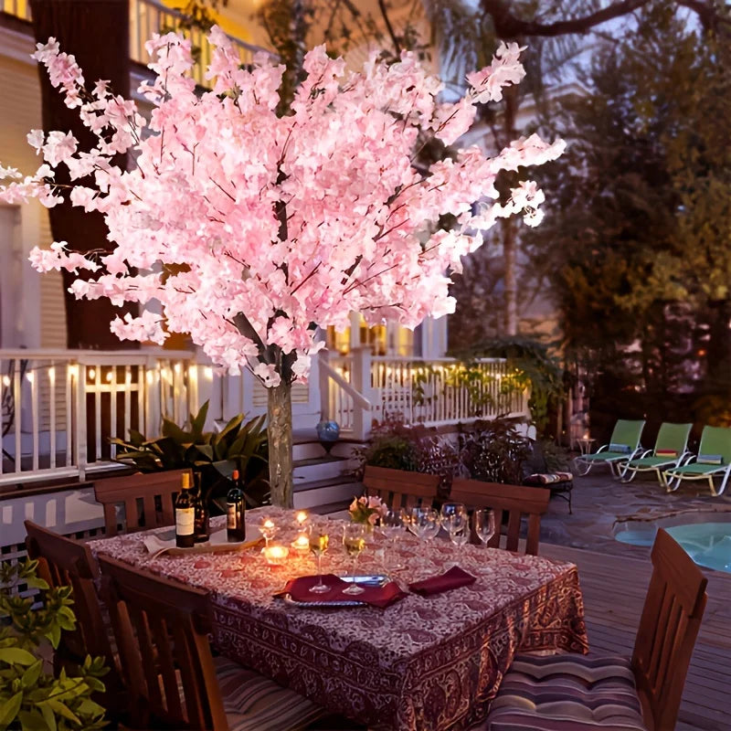 Artificial Cherry Blossom Tree – Handmade Pink Floral Decor for Indoor & Outdoor Events