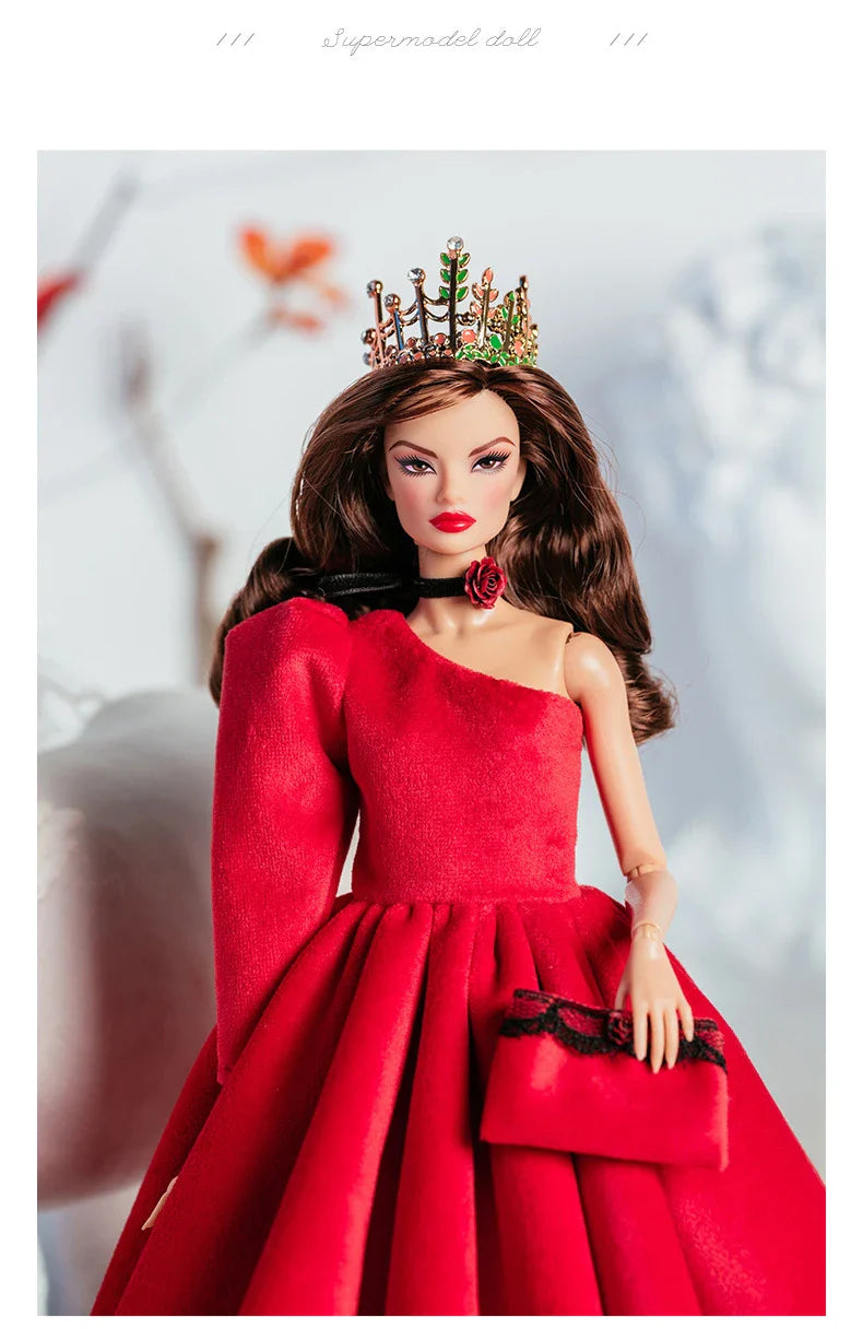 32cm Supermodel Doll Clothes Set — Fashion Evening Dress & Accessories for DIY Toys & Collector Gift