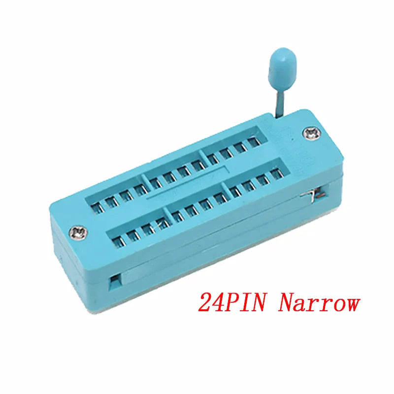 2.54mm Green DIP ZIF IC Socket – Universal P14-P40 Pin Solder Type Test Socket for IC Lock