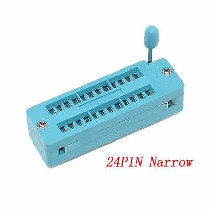 2.54mm Green DIP ZIF IC Socket – Universal P14-P40 Pin Solder Type Test Socket for IC Lock