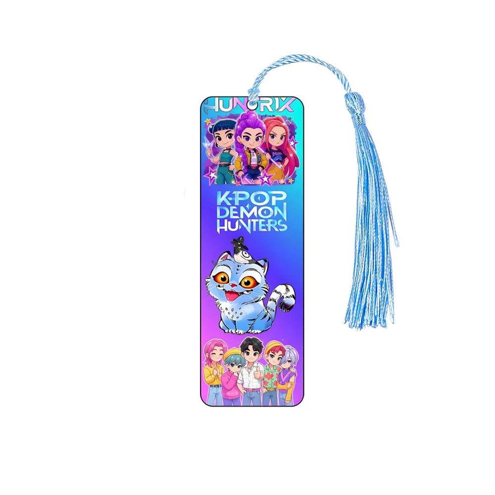 KPop Demon Hunters Huntrix Cartoon Bookmarks – Cute Anime Stationery for Fans & Students