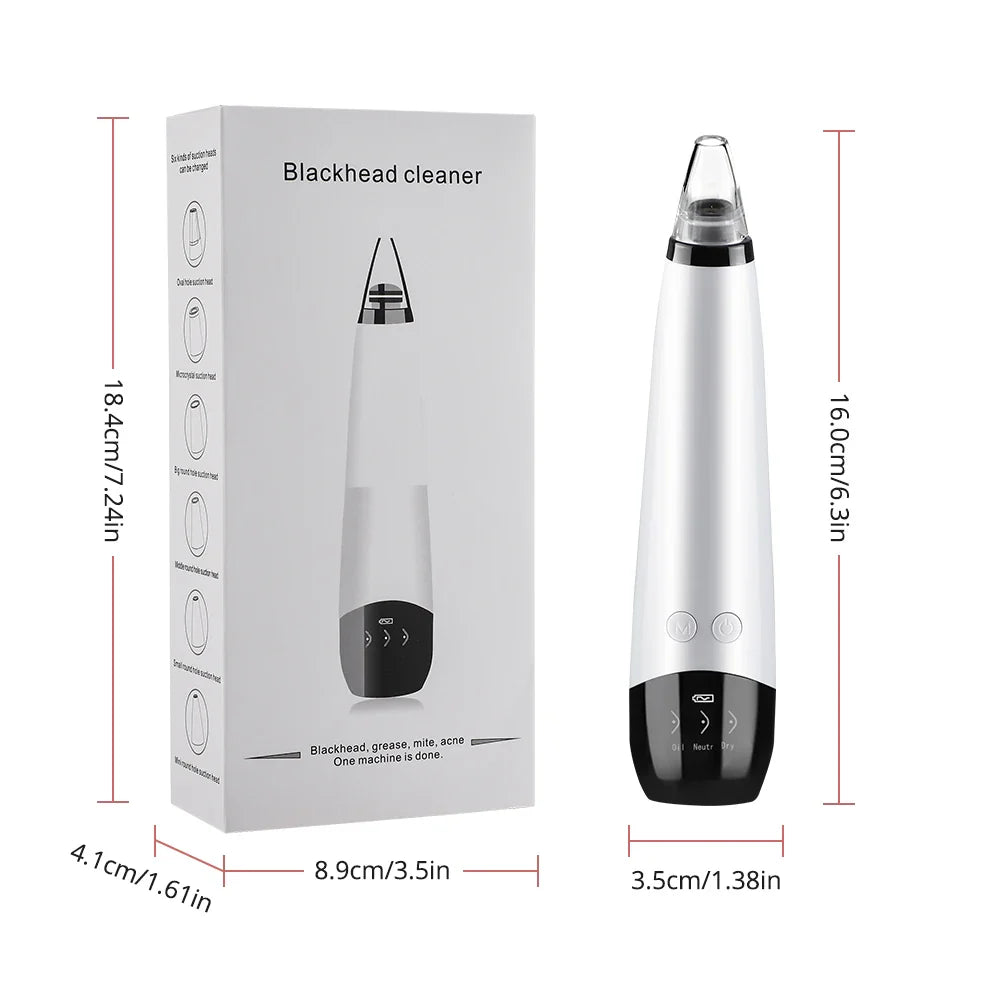 3-Mode Blackhead Remover Vacuum – Facial Pore Cleaner & Dead Skin Removal Beauty Tool