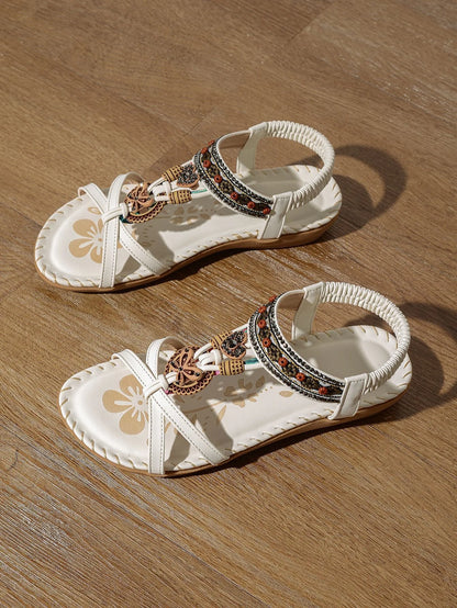 Women’s Bohemian Platform Sandals - Lightweight Soft Sole Casual Beach Shoes