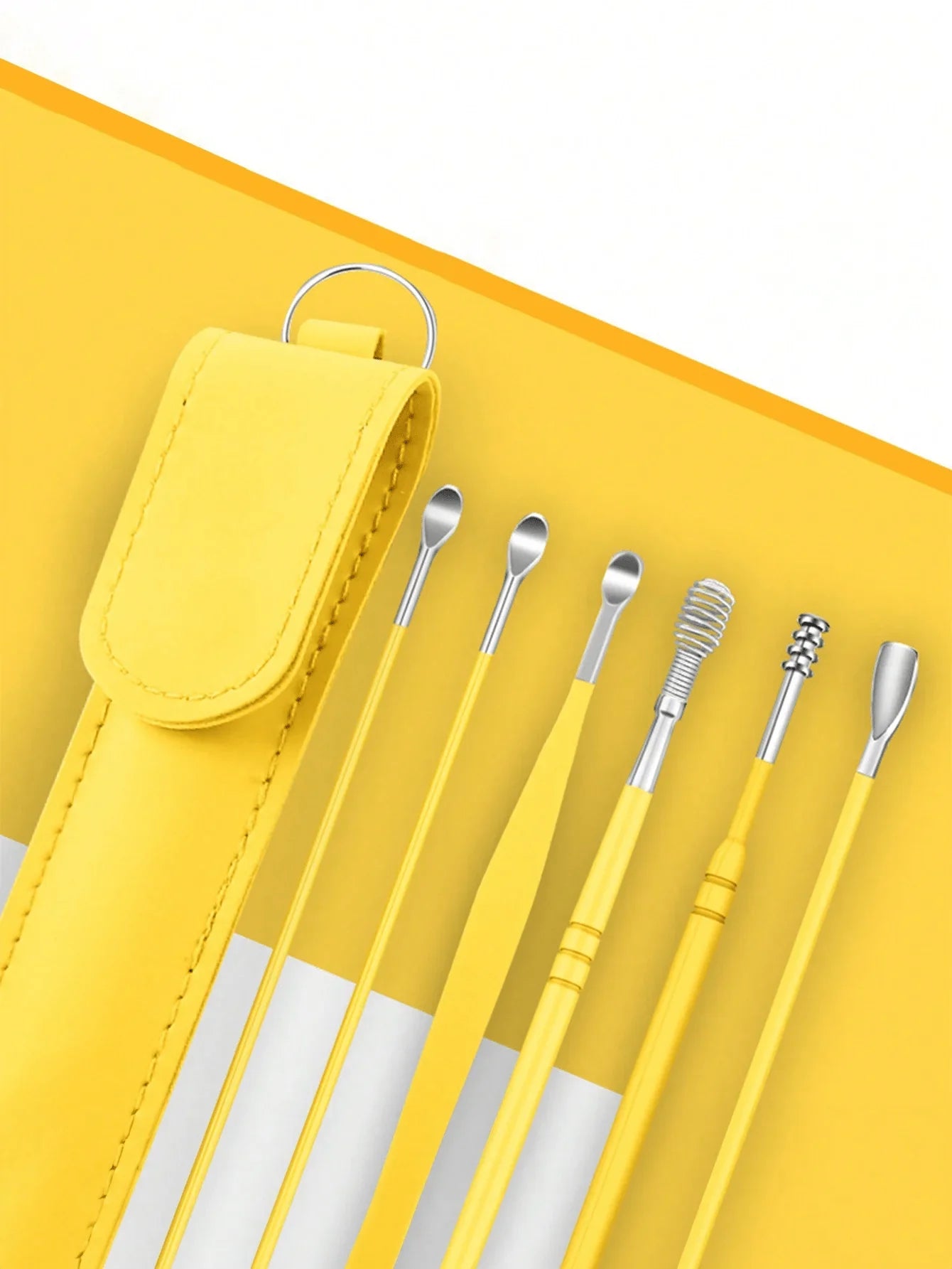 Stainless Steel Ear Cleaning Tool Kit – Ear Pick & Earwax Remover with Storage Bag