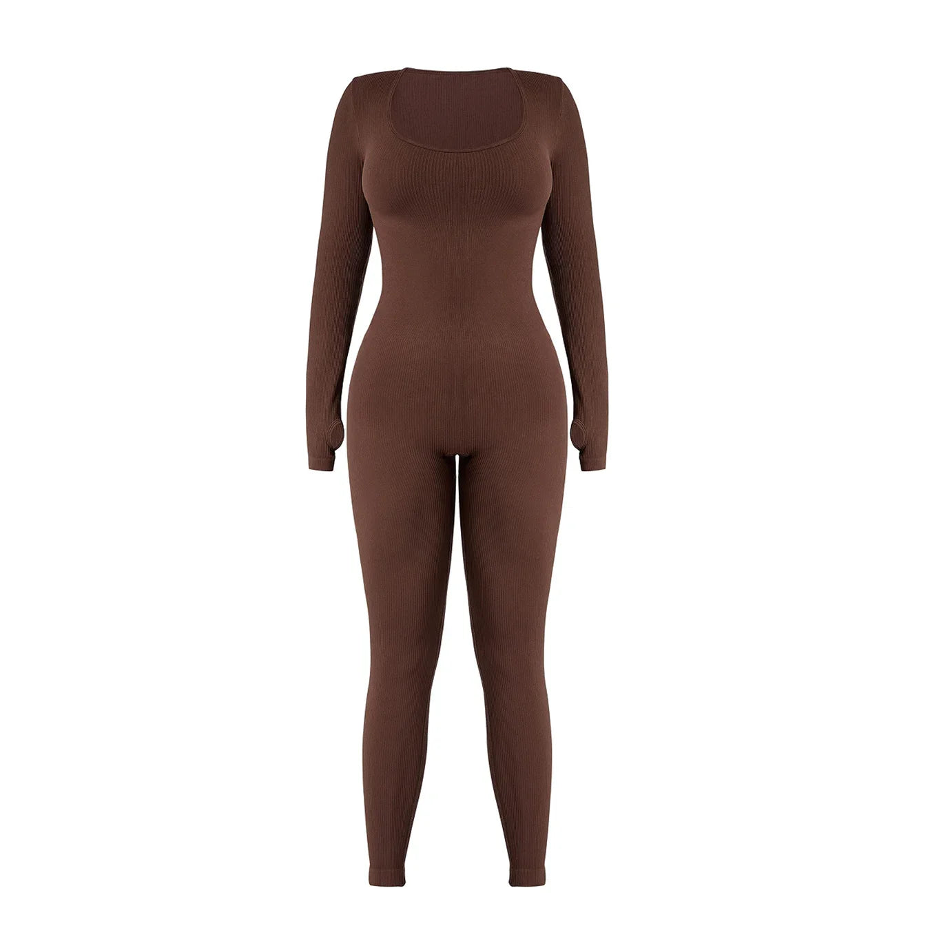 Women’s One-Piece Yoga Jumpsuit – Black Long-Sleeve Bodysuit, Sexy Streetwear & Casual Sportswear