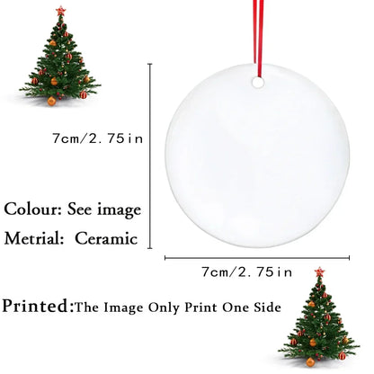 Personalized First Christmas Baby Ornament – Custom Ceramic Holiday Keepsake Gift