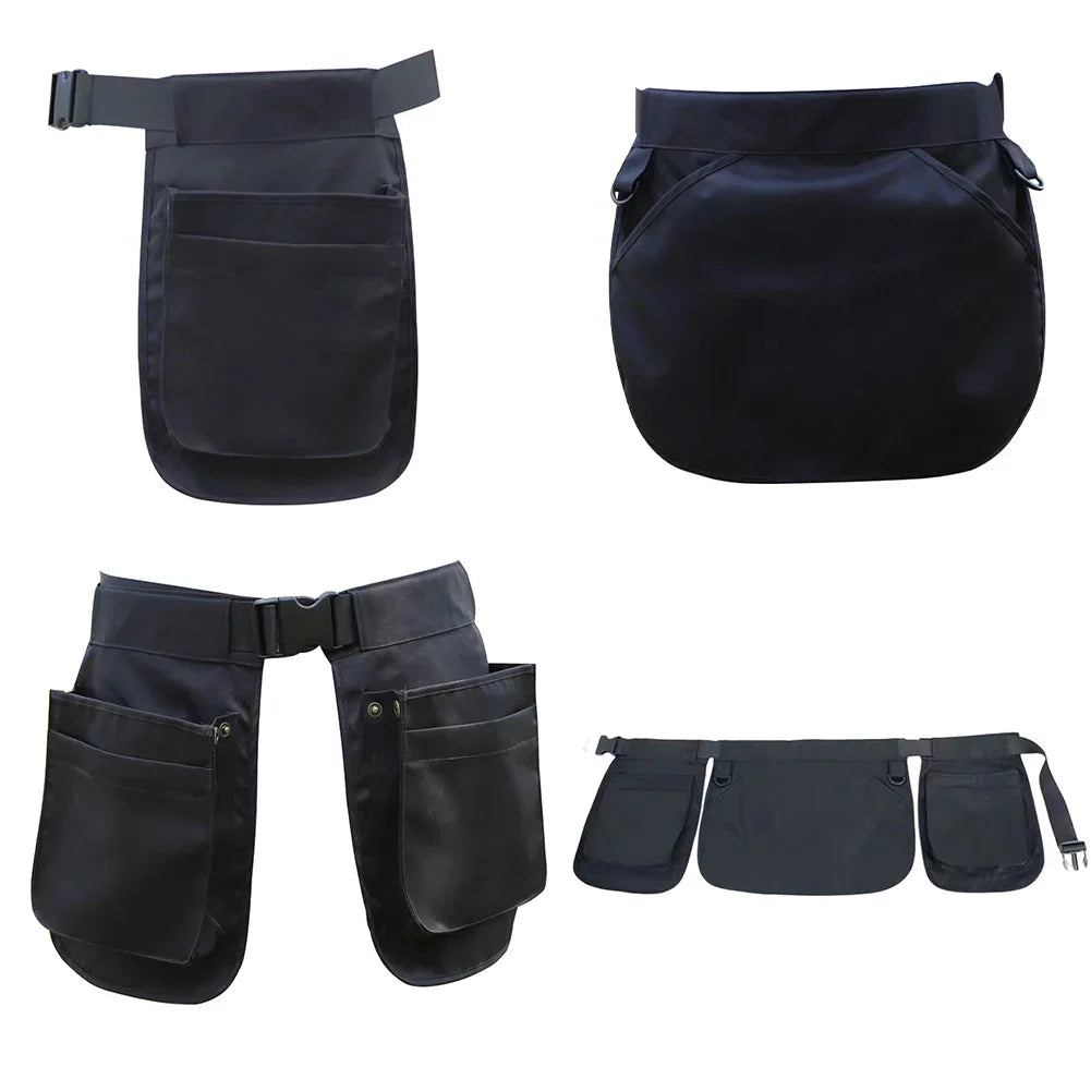Portable Adjustable Waist Tool Pouch Bag - Multi-function Belt Bag for Electricians, Carpenters, Gardening, Plumbing, Woodwork