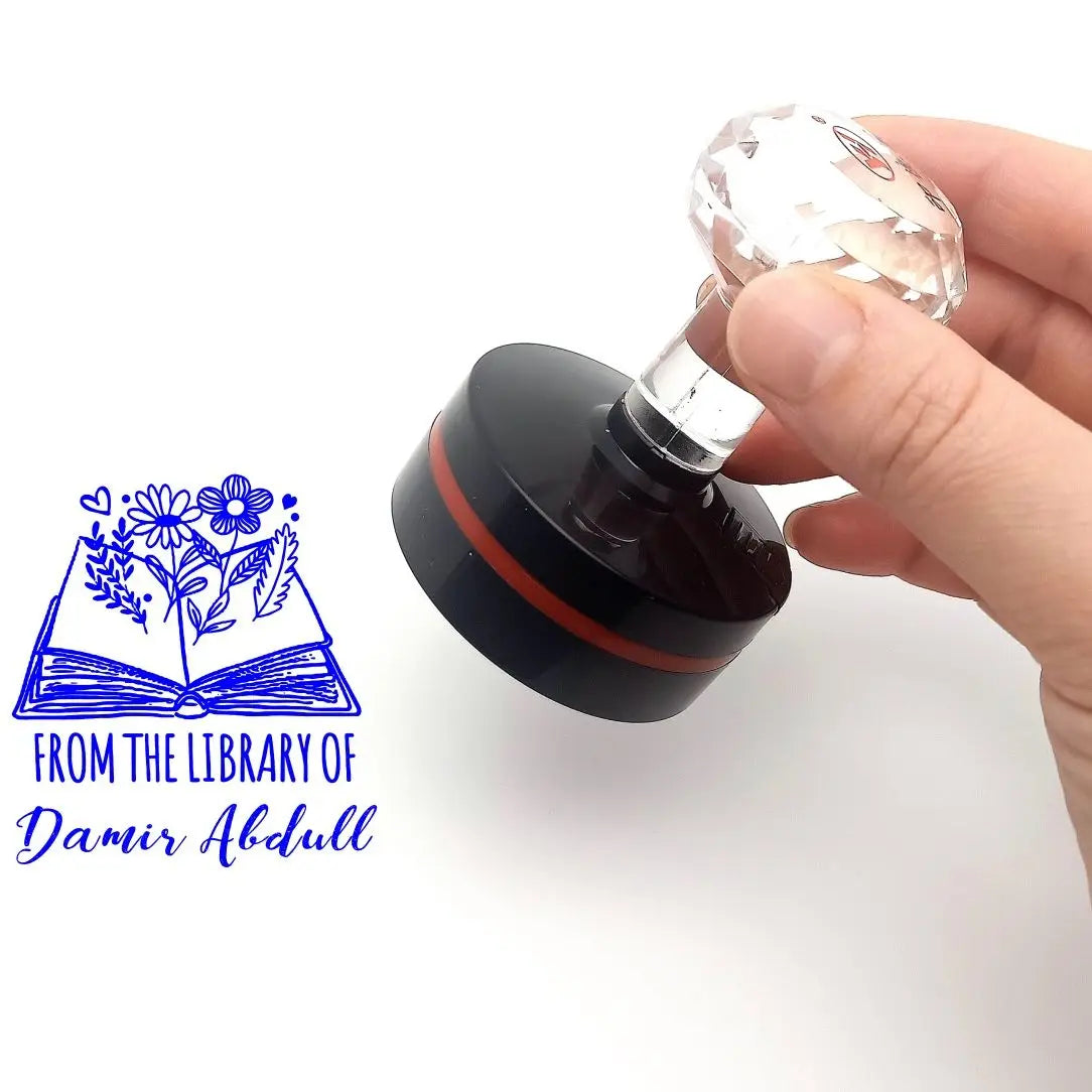 Personalized Round Self-Inking Rubber Stamp – Custom Logo & Photosensitive Ink Stamp