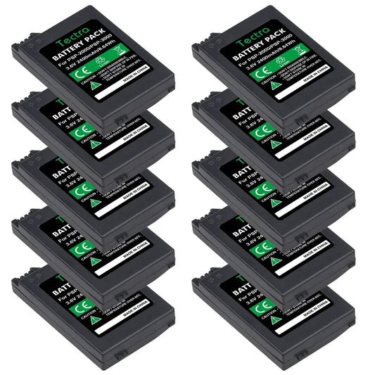 10Pcs 2400mAh 3.6V Replacement Battery for Sony PSP-2000/3000 Gamepad
