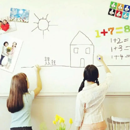 Waterproof Whiteboard Sticker – 45×100cm Reminder Message Board for Teaching, Graffiti, Painting & Notes