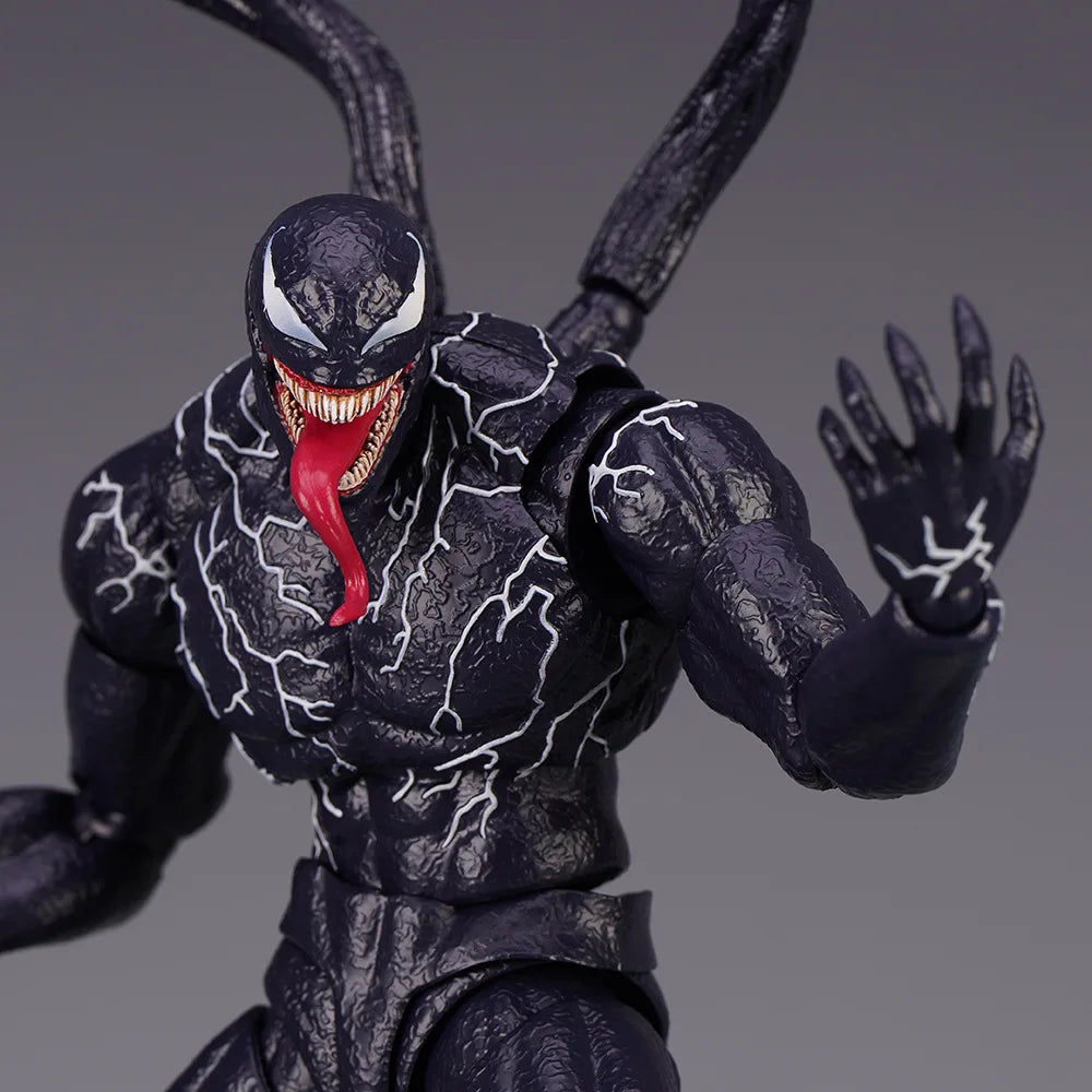Venom Amazing Yamaguchi Action Figure — Joint Movable Face-Change Collectible Model Toy for Kids Gift