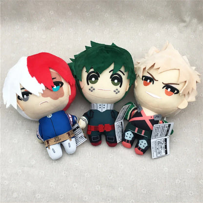 My Hero Academia Plush Toys 15–27cm – Izuku Midoriya, Katsuki Bakugou & Shouto Todoroki Stuffed Dolls for Kids Gifts