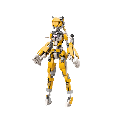 Yigebebe 229PCS Female Gynoid Robot Building Block Set – Creative Mech Model Toy for Kids, Assemble Brick Gift