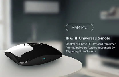Broadlink RM4 Pro Universal Smart Remote – IR/RF/WiFi Control, Works with Alexa & Google Home