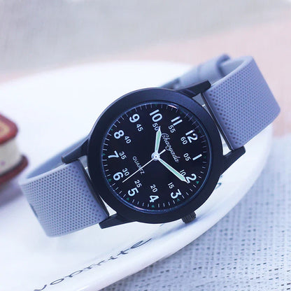 Children's 60-Minute Scale Quartz Wristwatch - Silicone Strap Watch for Boys & Girls, Junior High & Elementary School Exam Watch
