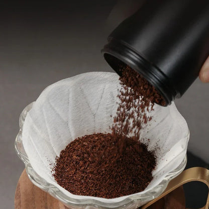 50/100pcs Disposable Cone Coffee Filter Paper – Easy Pour Over Drip Filters for Coffee Machines & Tea Brewing