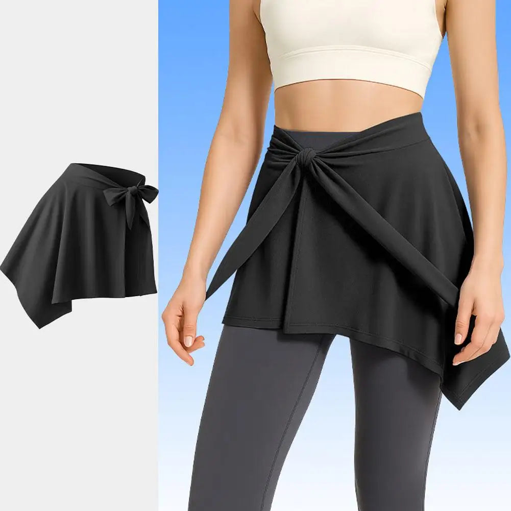Women’s Adjustable Yoga Skirt Shorts – Quick Dry Anti-Exposure Fitness Running Skort