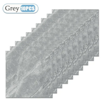 Self Adhesive Tile Wallpaper Stickers - 10/20/40PCS Waterproof 30x30cm Floor Decals for Kitchen, Bathroom & Home Decor