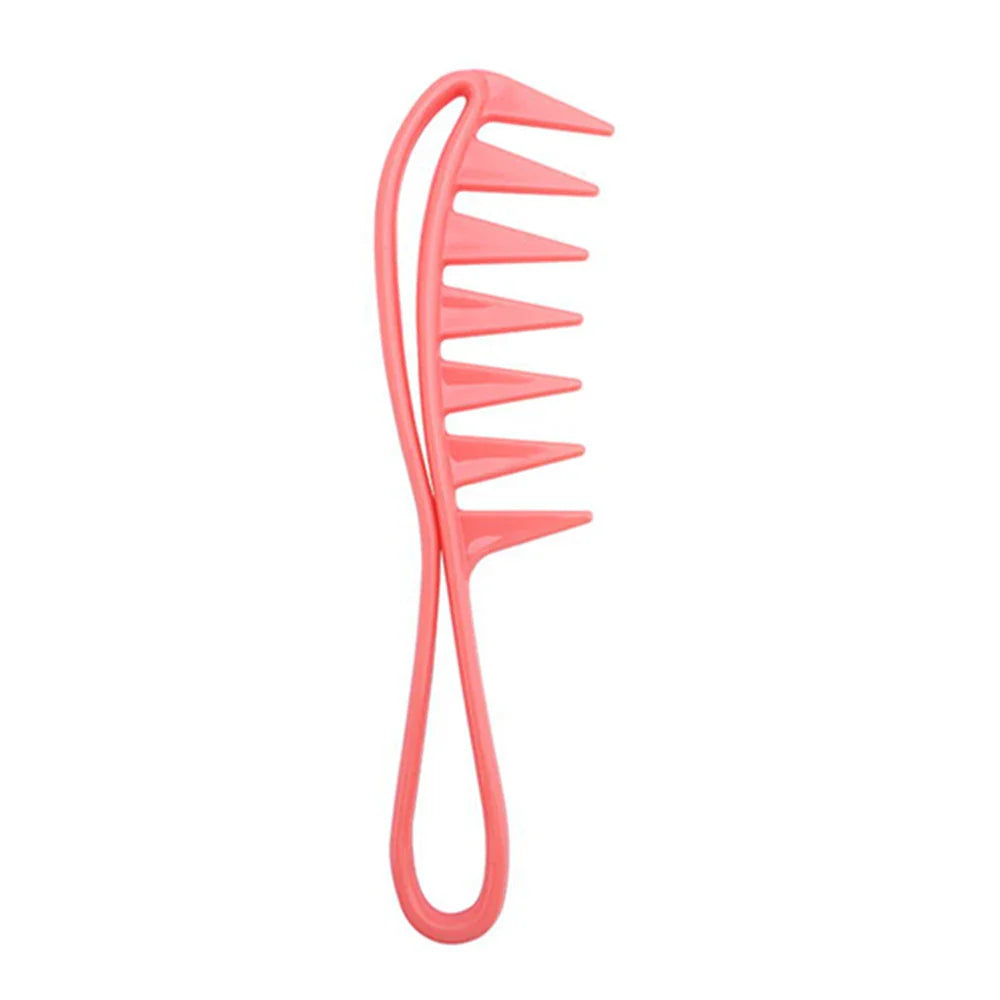 Wide Tooth Shark Plastic Comb for Men - Barber Styling & Hairdressing Tool, Ideal for Clipping, Curling, and Scalp Massage