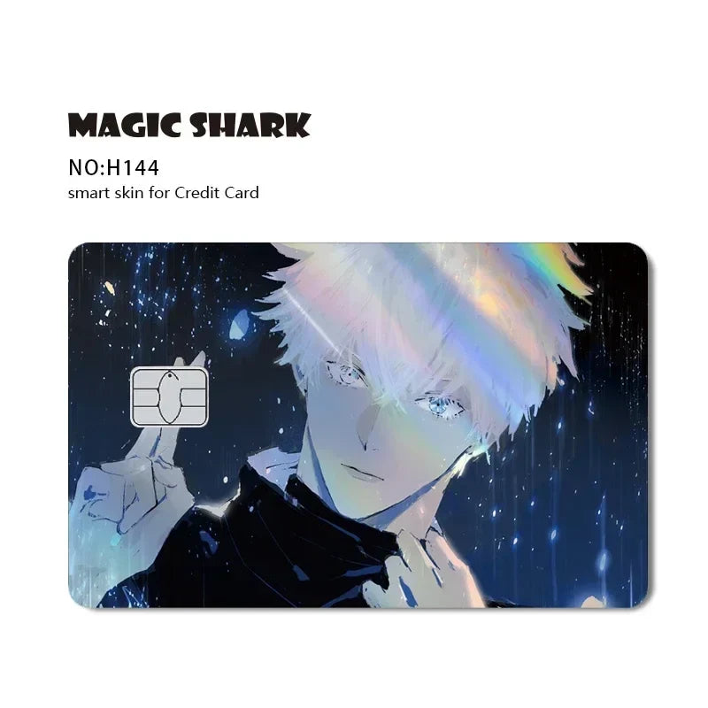 Magic Shark Holographic Laser Skin - Evil FBI Money Credit Bank Card Sticker Cover No Fade Protective Film
